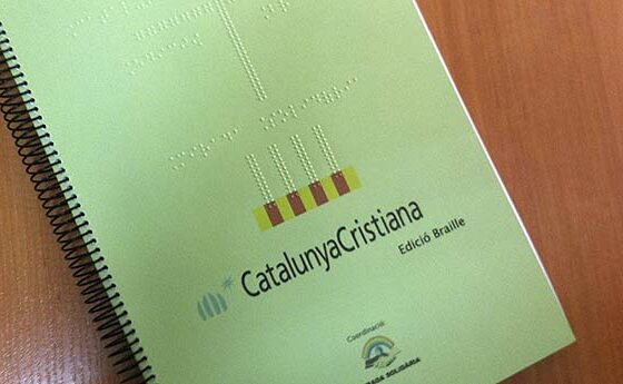 Guardó per l'edició en Braille de "Catalunya Cristiana"