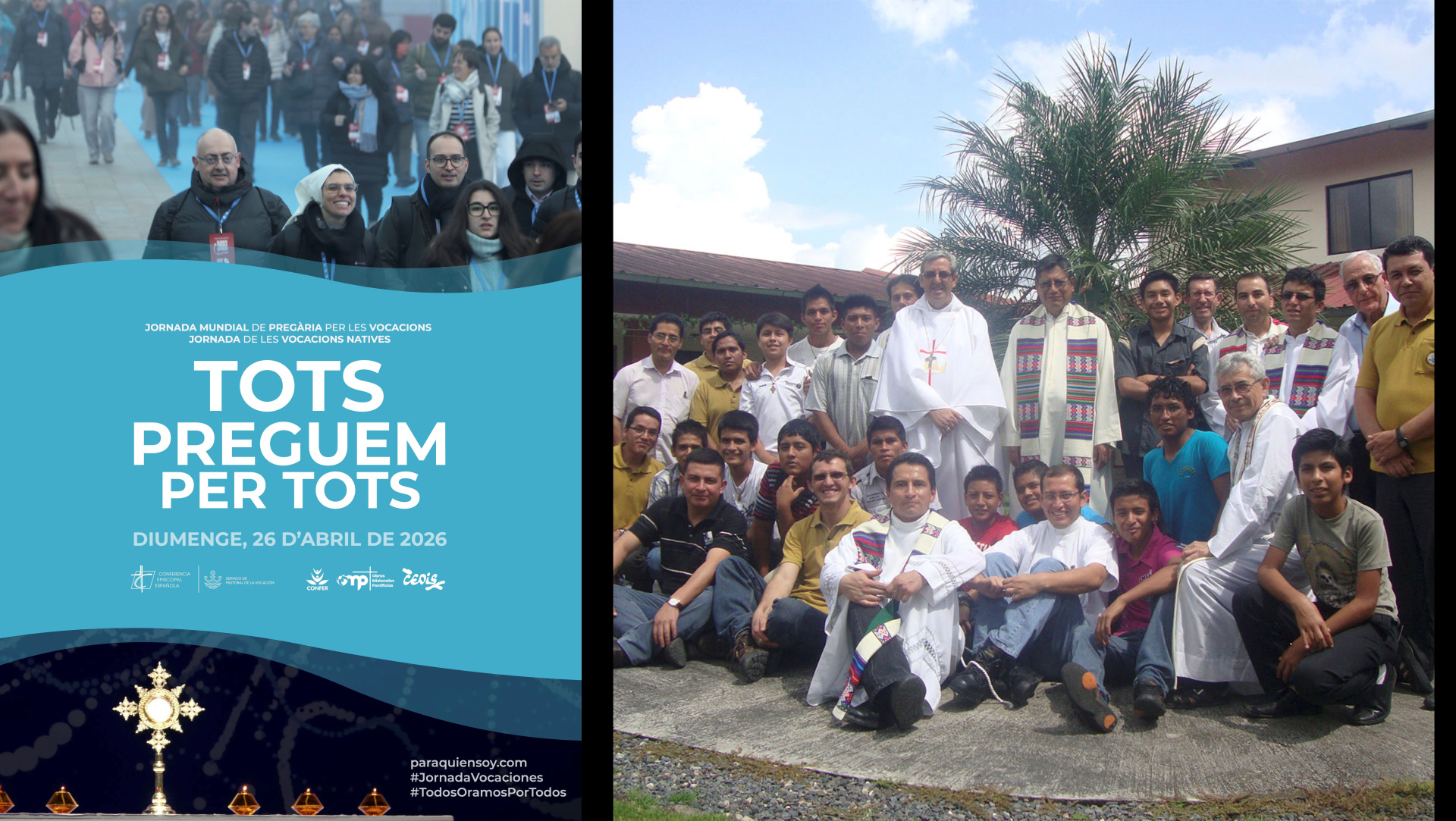 26 d’abril, Jornada Mundial de Pregària per les Vocacions i Jornada de Vocacions Natives